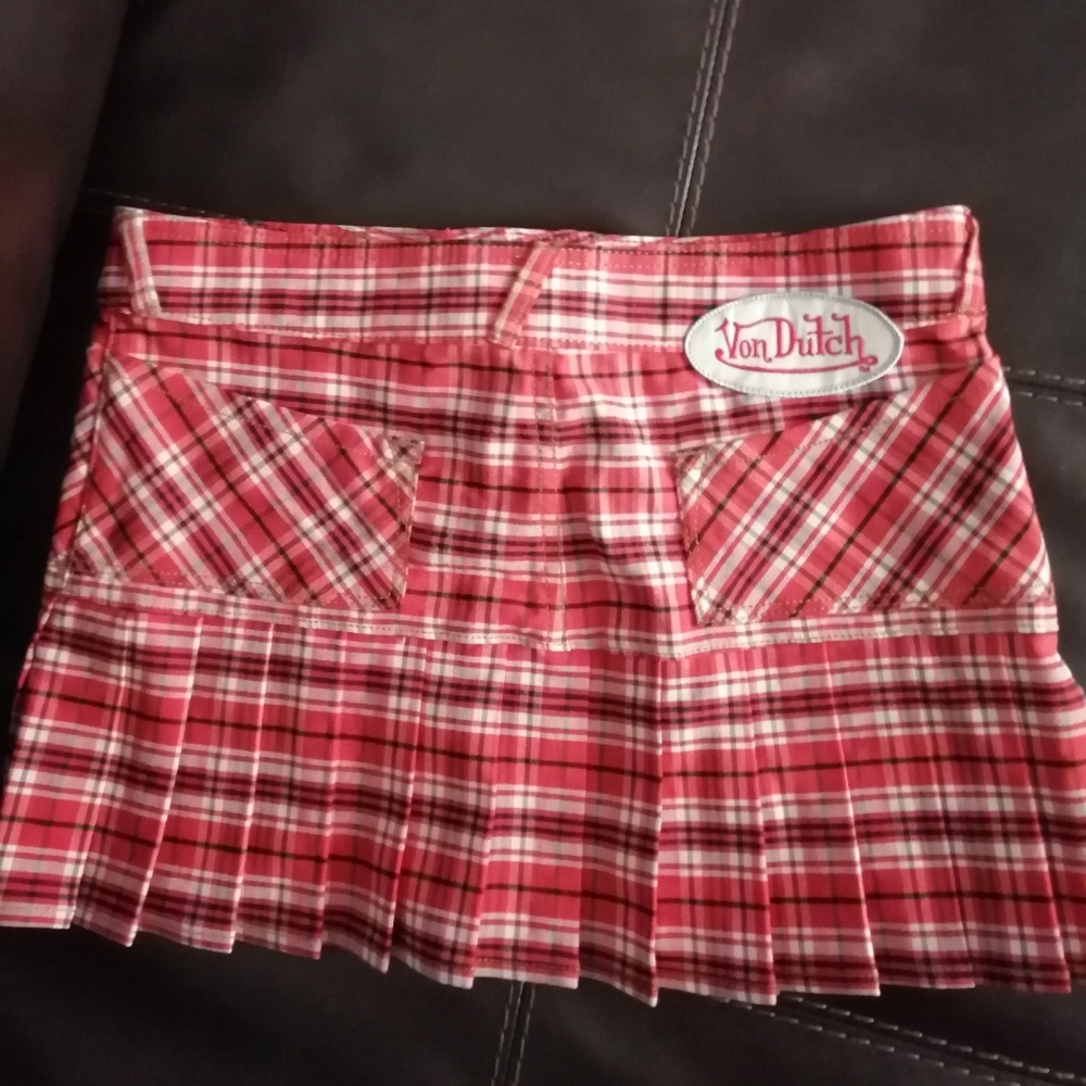Vintage Von Dutch mini skirt